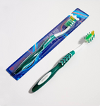 Escova de dentes limpa extra -sholes (verde -blanc) Chogan